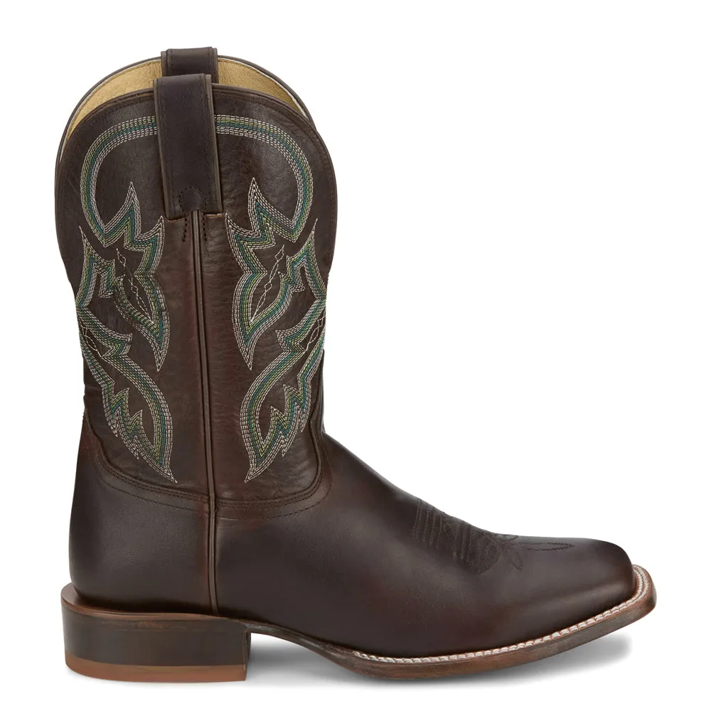Wray 11 Inch Embroidered Square Toe Cowboy Boots