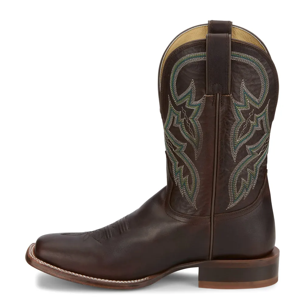 Wray 11 Inch Embroidered Square Toe Cowboy Boots